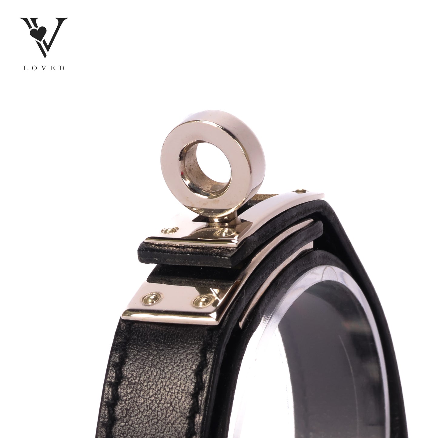 Kelly Bracelet Black Silver Hardware