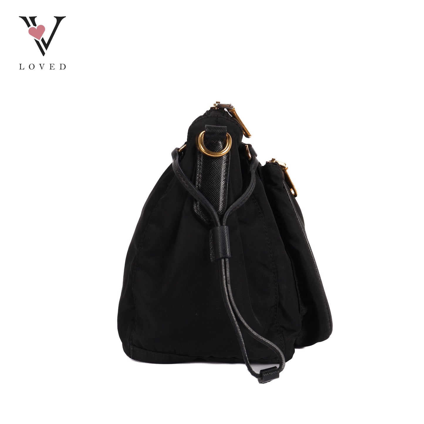 Tessuto Crossbody Bag Black In Nylon