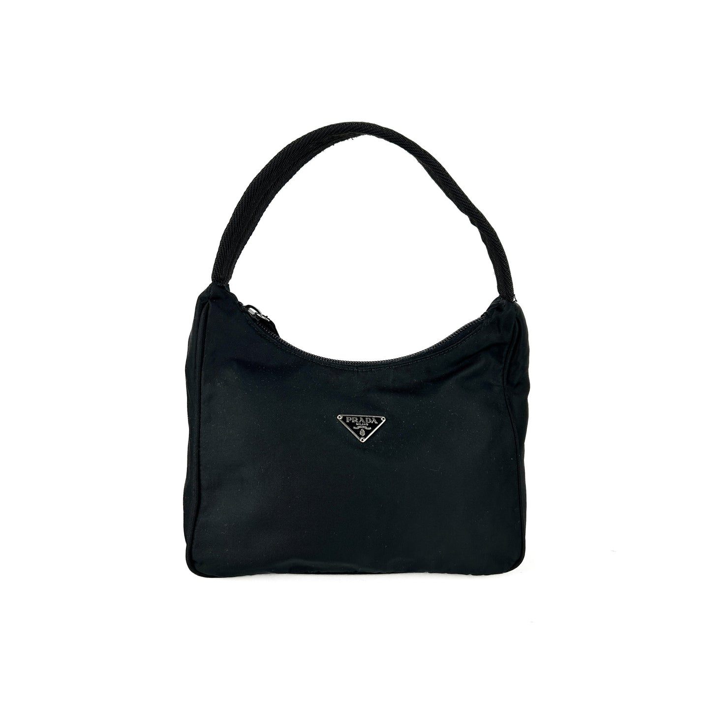 Tessuto Nylon Sport Mini Shoulder Bag in Black Nylon