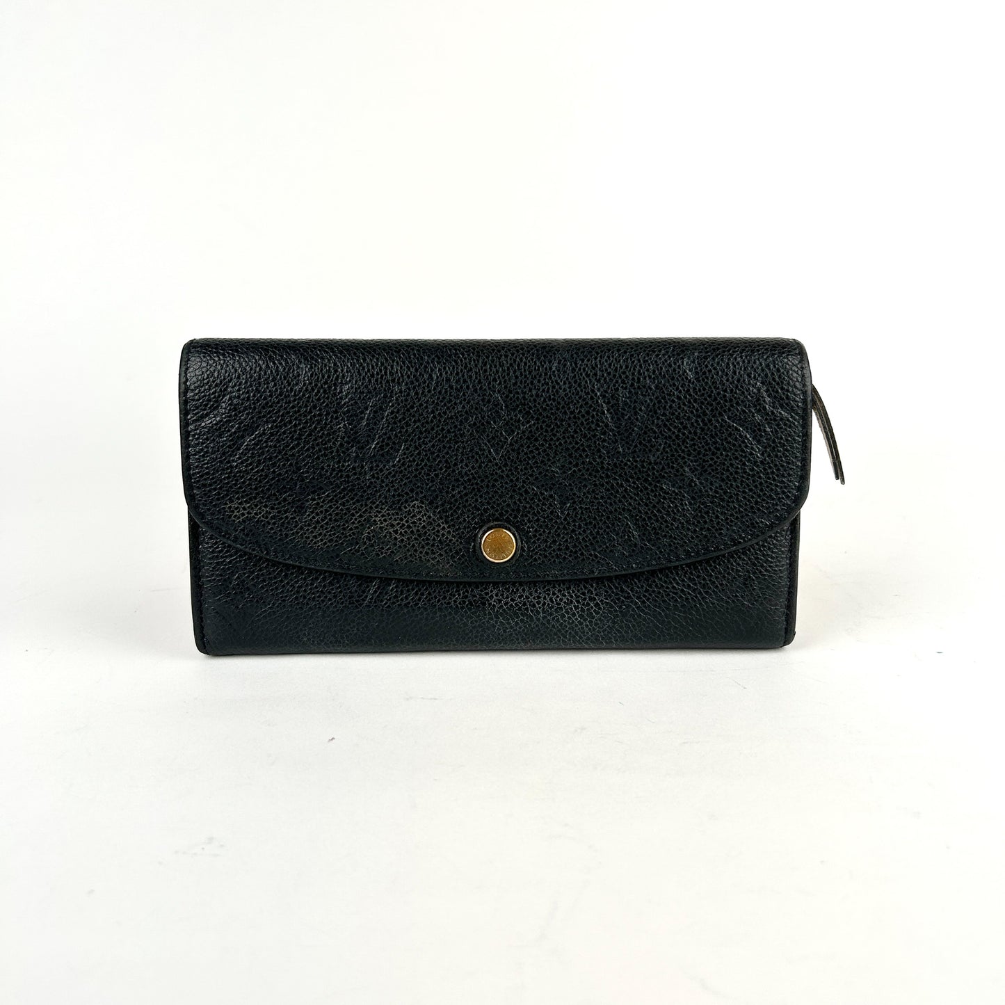 Emilie Wallet in Black Monogram Empreinte Leather