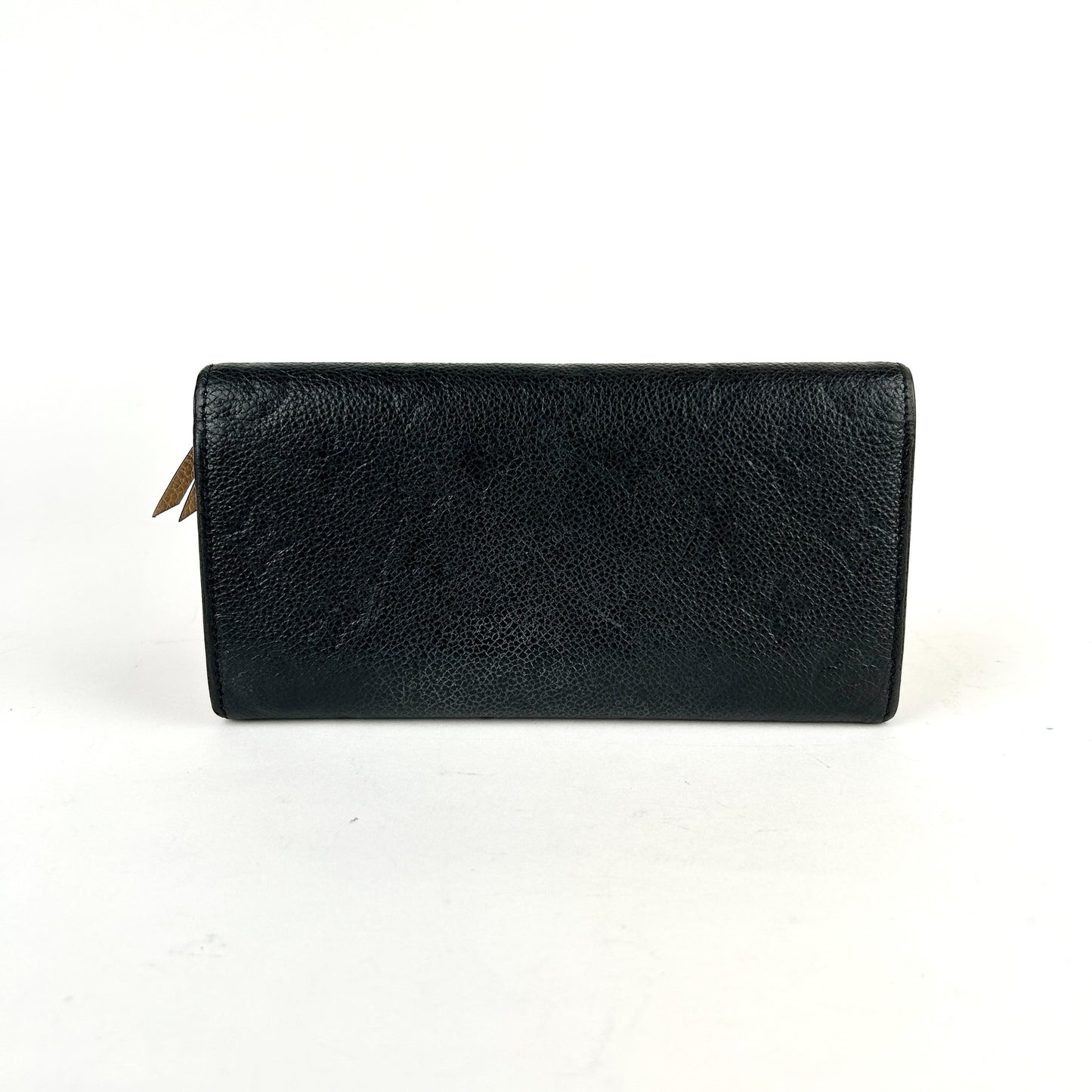 Emilie Wallet in Black Monogram Empreinte Leather