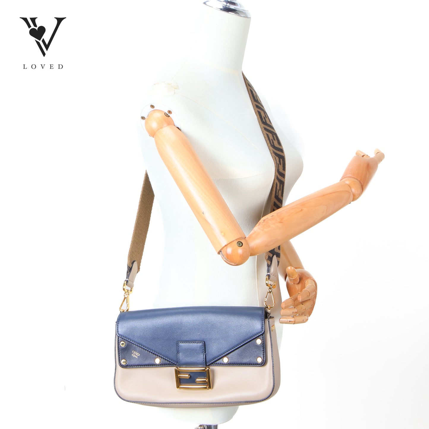 Vitello Grace Baguette In Camelia Blue