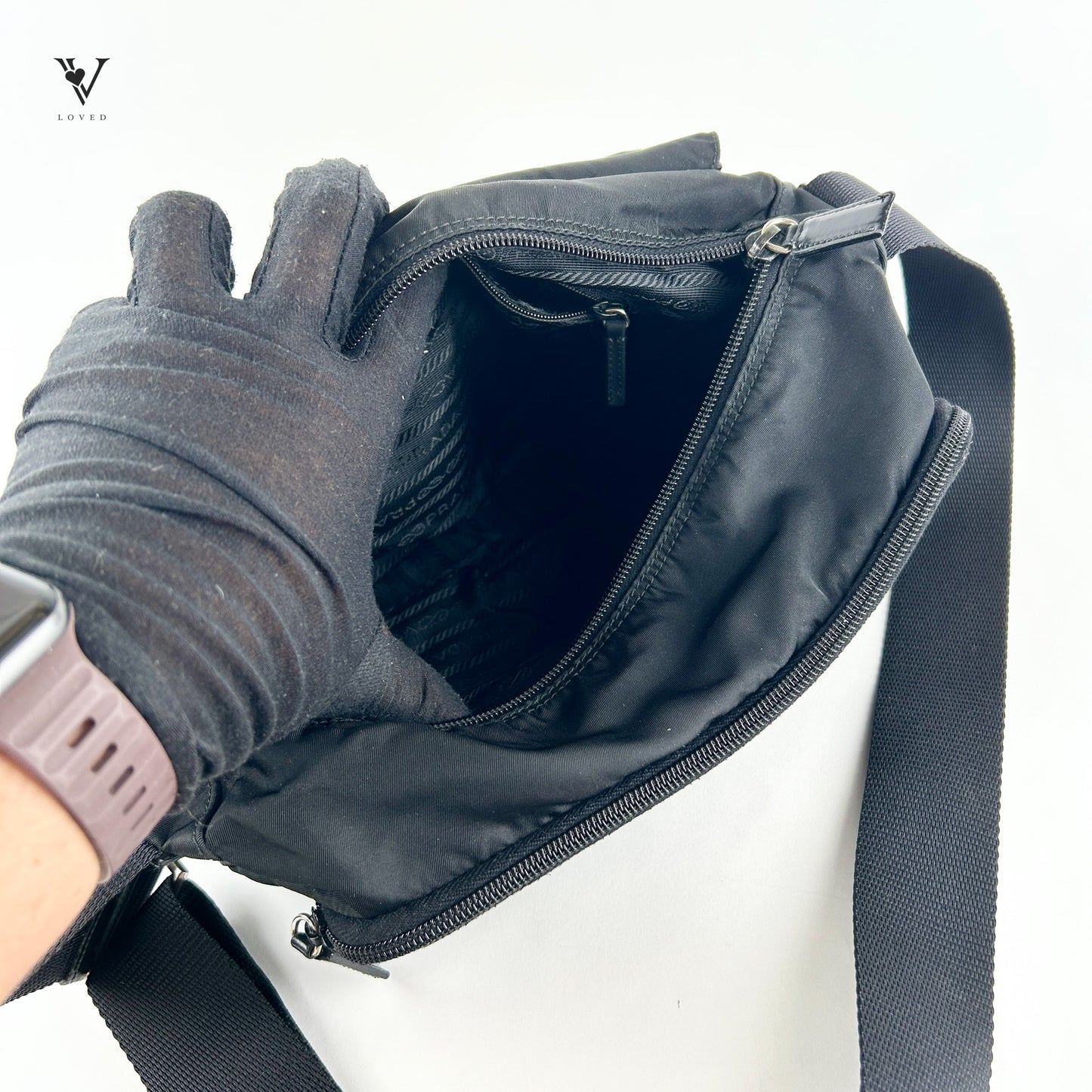Tessuto Crossbody Bag Leather Pony-Style