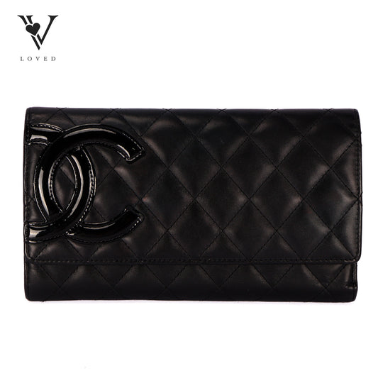 Cambon Tri-Fold Wallet In Quilted Leather