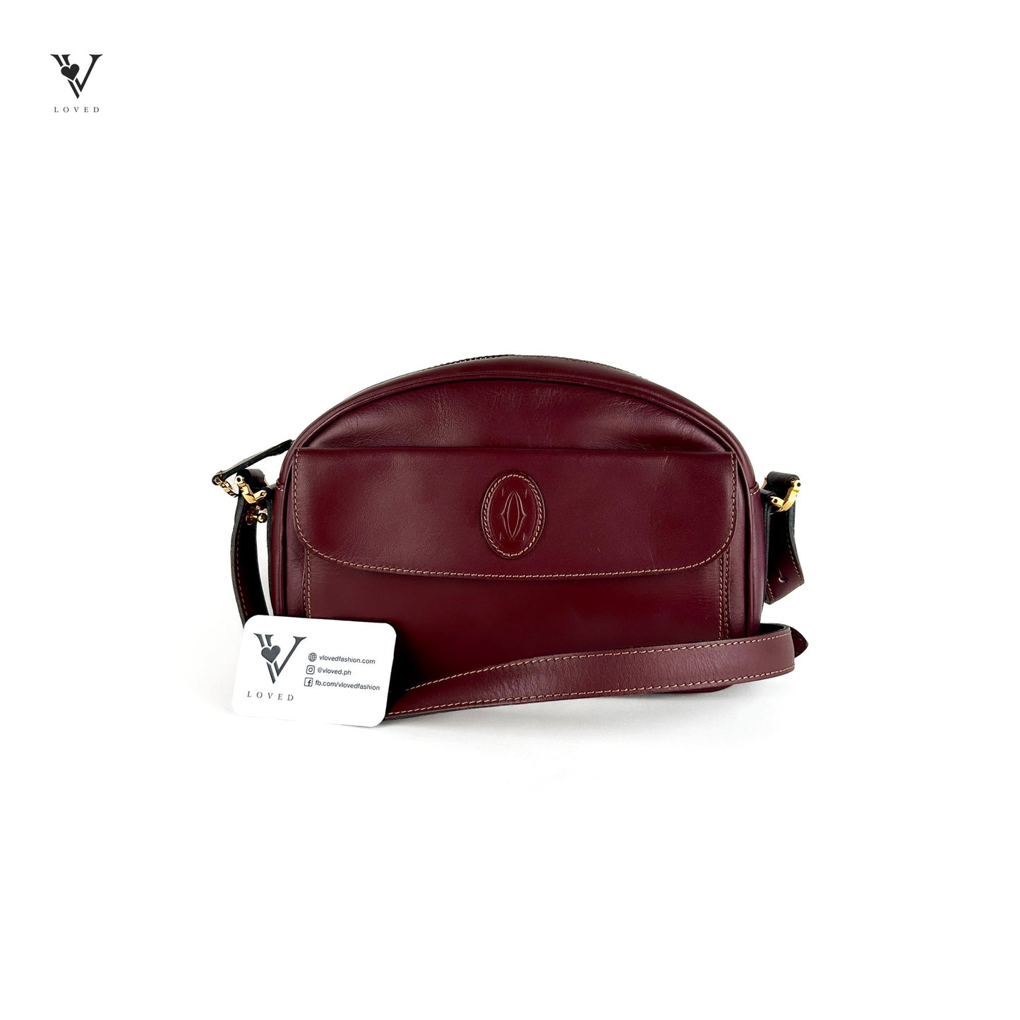 Leather Must De Cartier Crossbody Bag