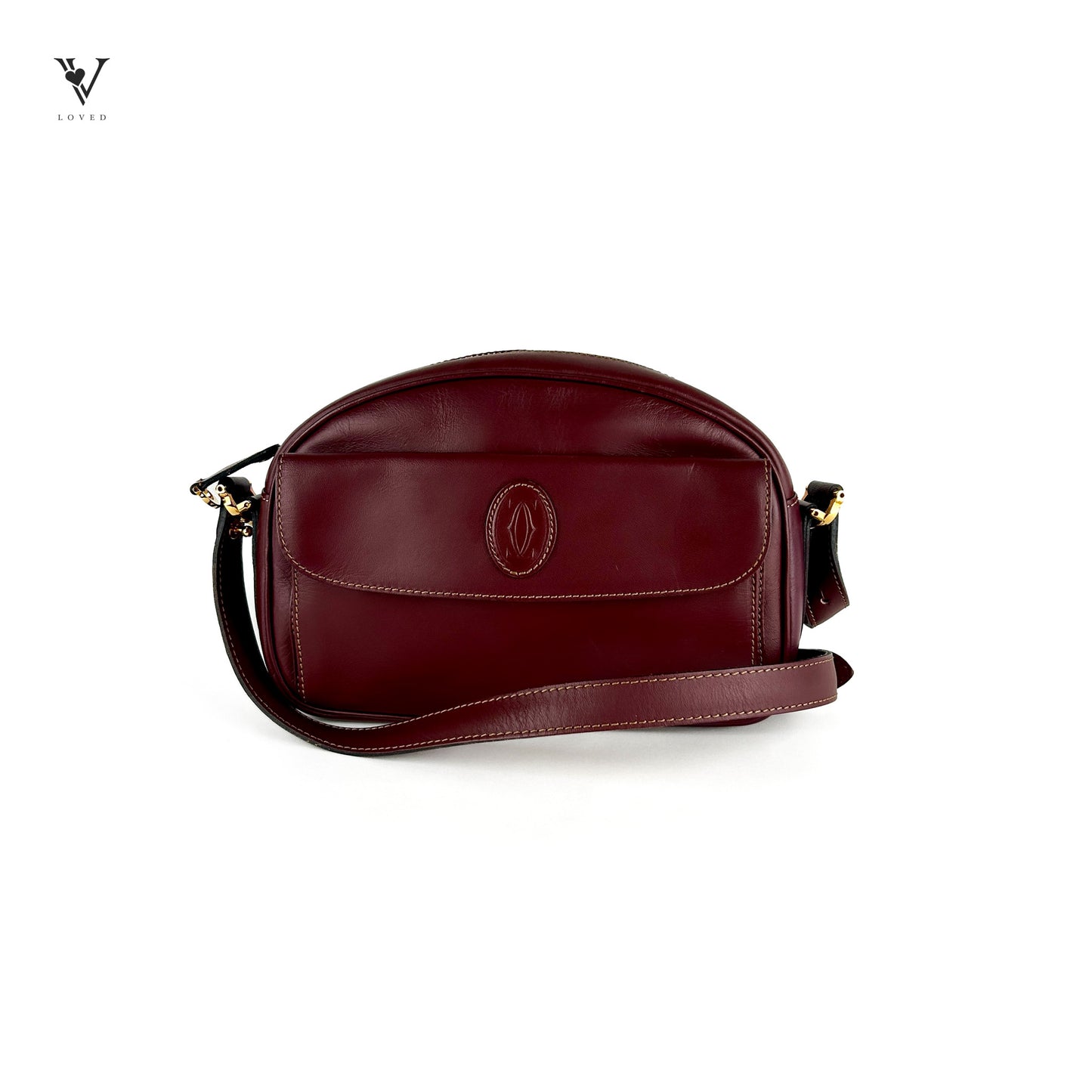 Leather Must De Cartier Crossbody Bag