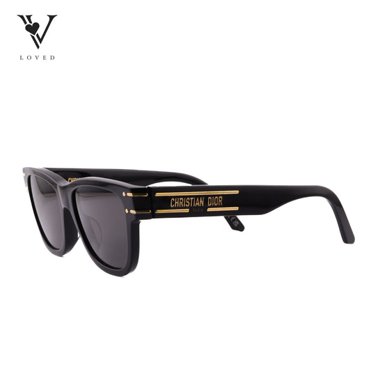 Black Tie 2.0 Sunglasses in Black Acetate with Gold Detailing