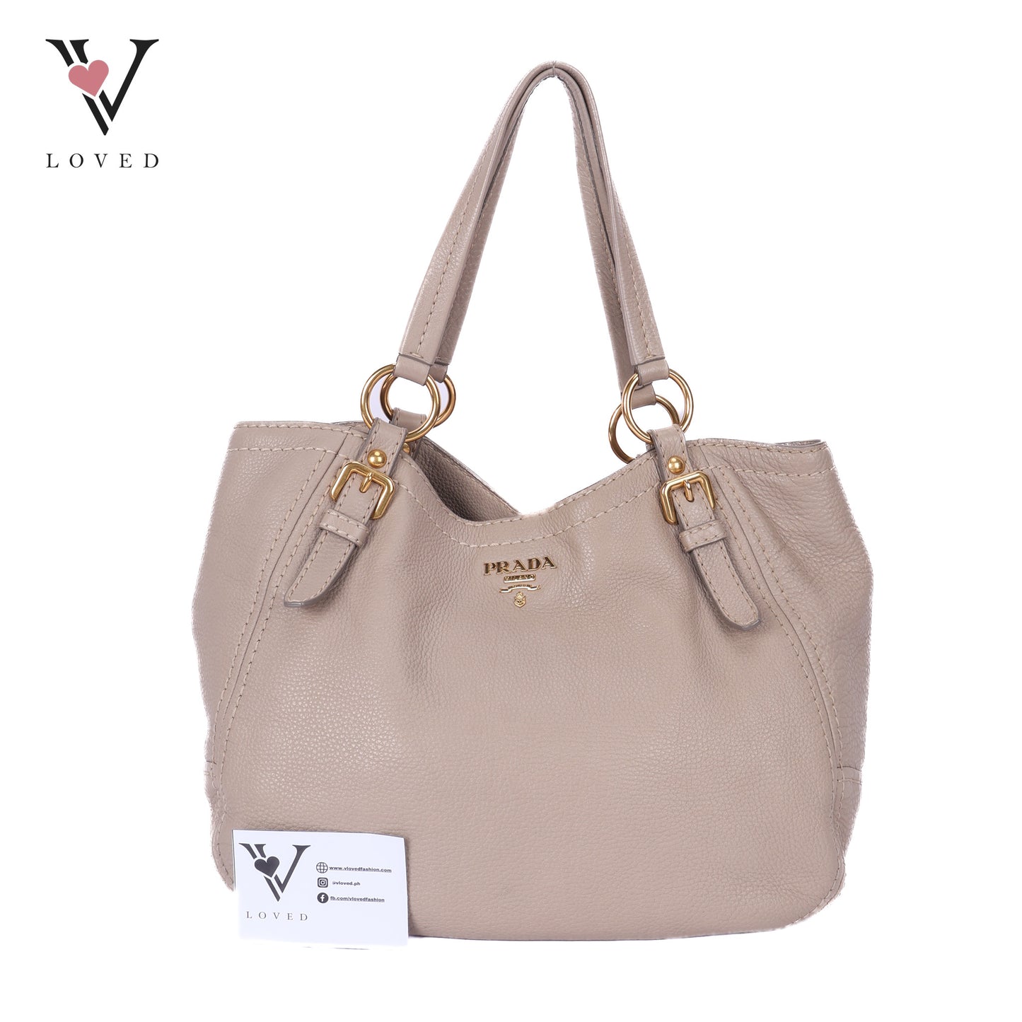 Pomice Vitello Daino Leather Tote Bag