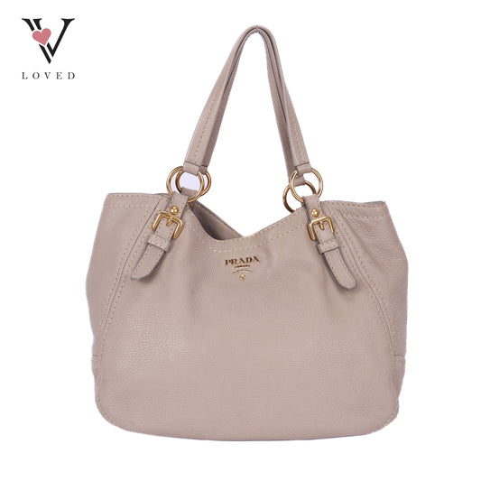 Pomice Vitello Daino Leather Tote Bag