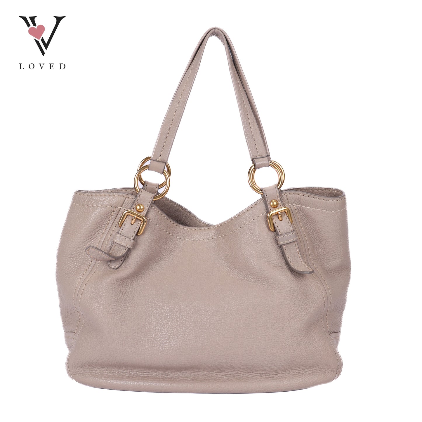 Pomice Vitello Daino Leather Tote Bag