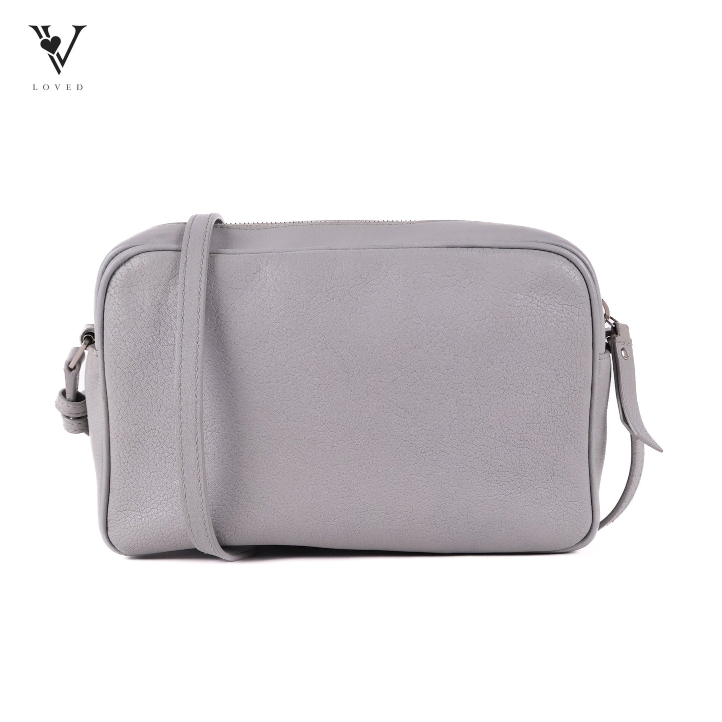 Lou Camera Bag In Gray  Leather