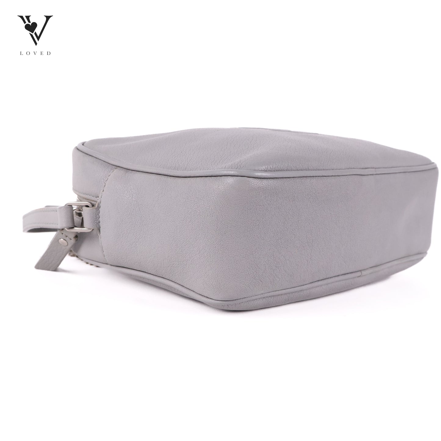 Lou Camera Bag In Gray  Leather