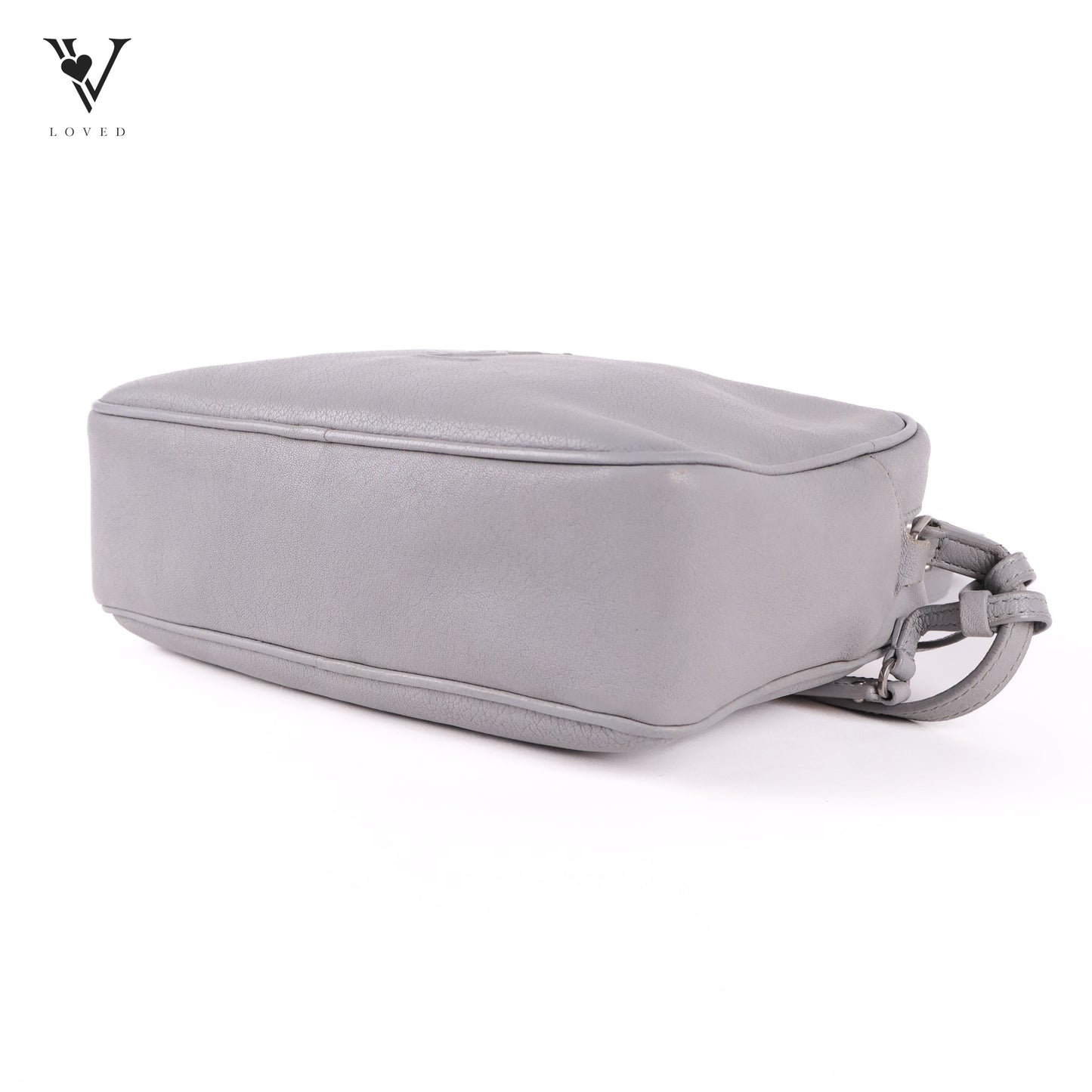 Lou Camera Bag In Gray  Leather