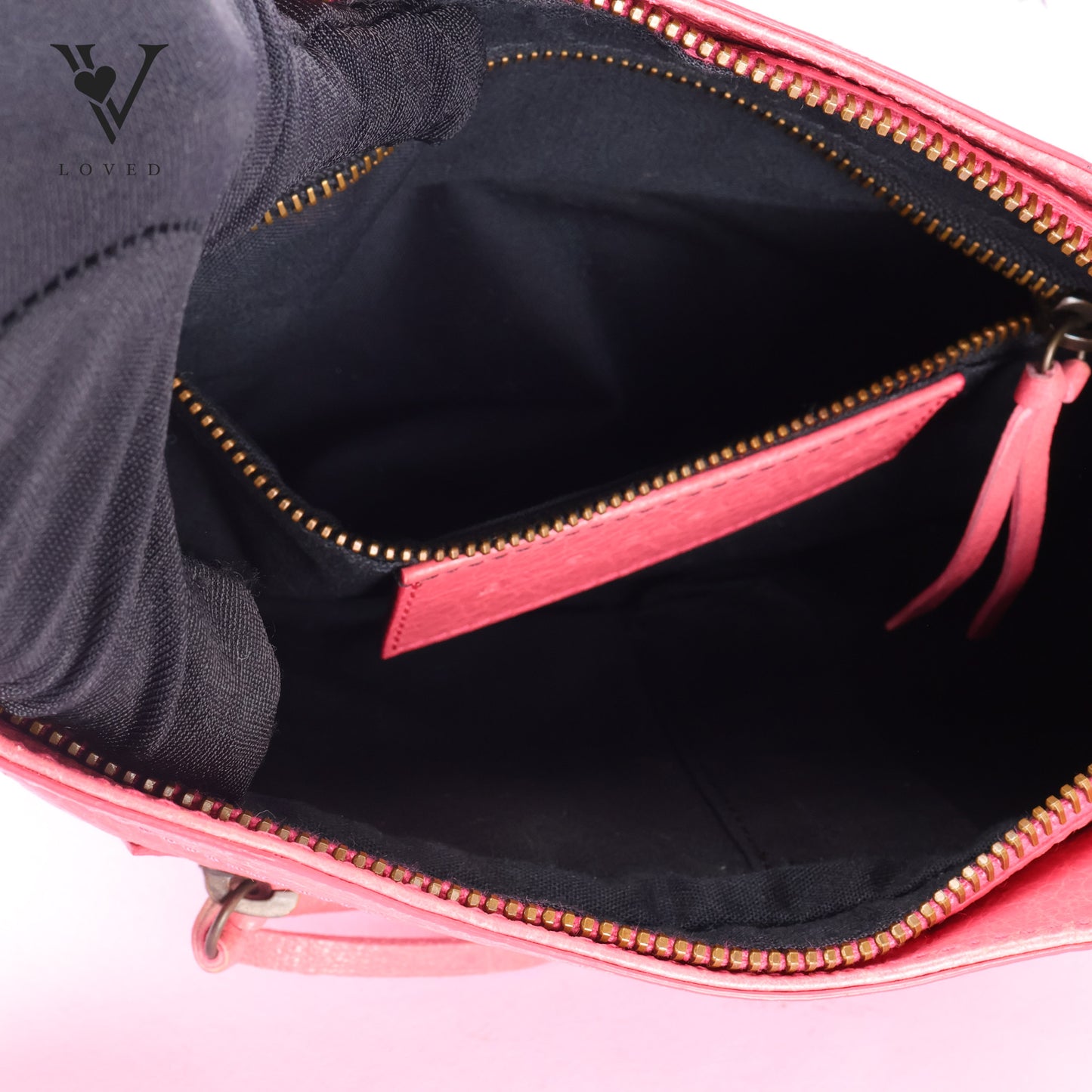 Hip Leather Crossbody Bag In Pink