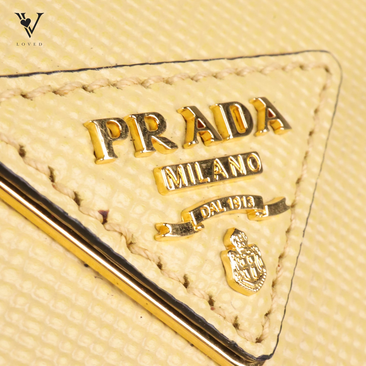 Prada Sunny Yellow Double Saffiano Leather Bag