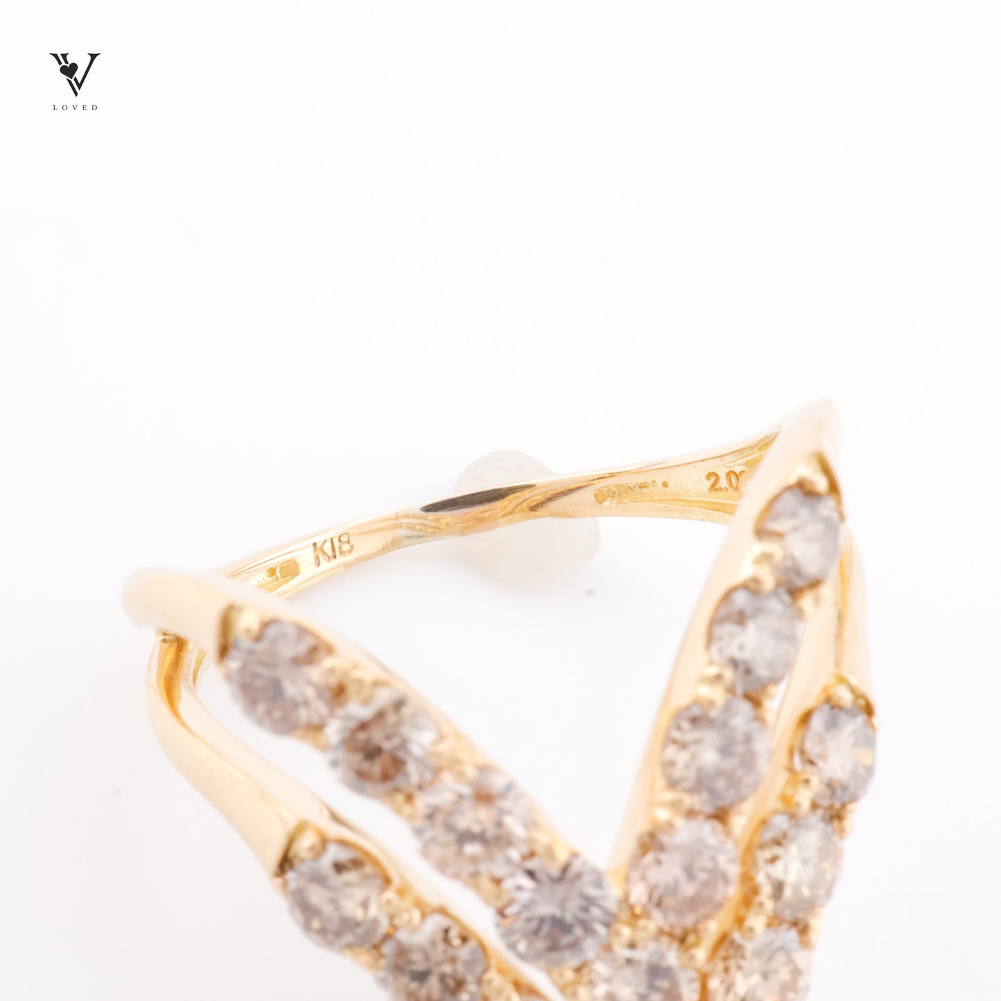 Vivid Double V Ring