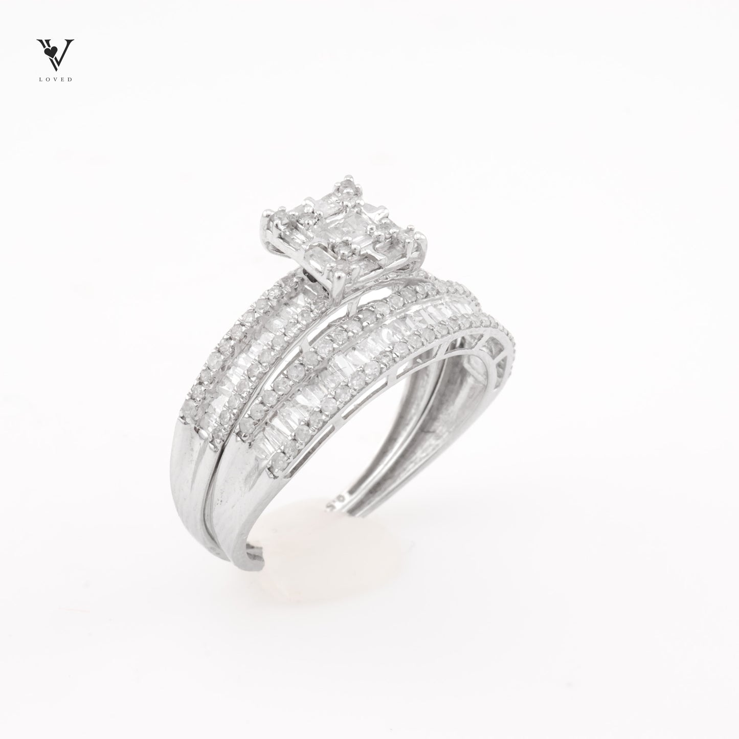 Eleganza Square Duo Ring