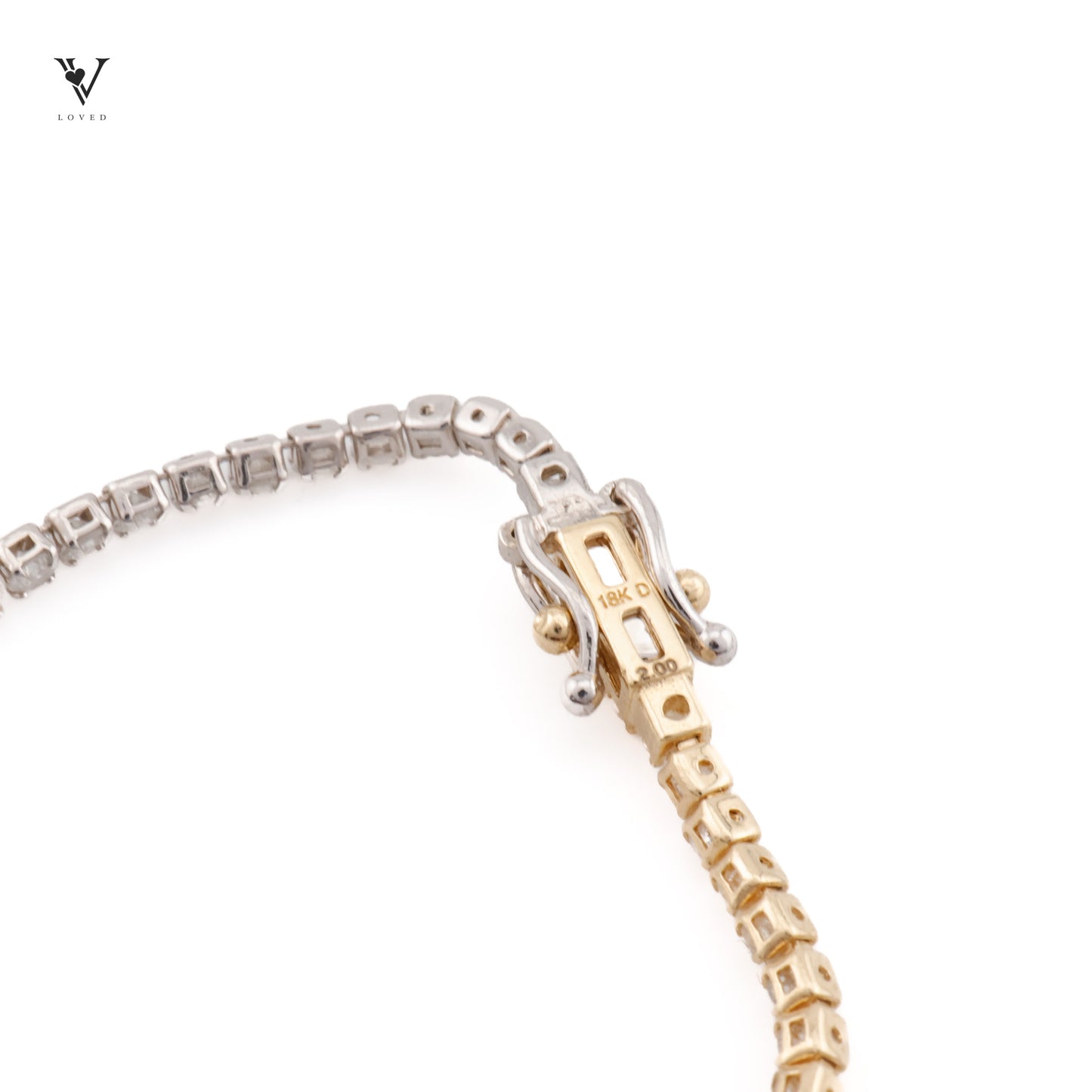 Frost-Kissed Tri-Tone Tennis Bracelet