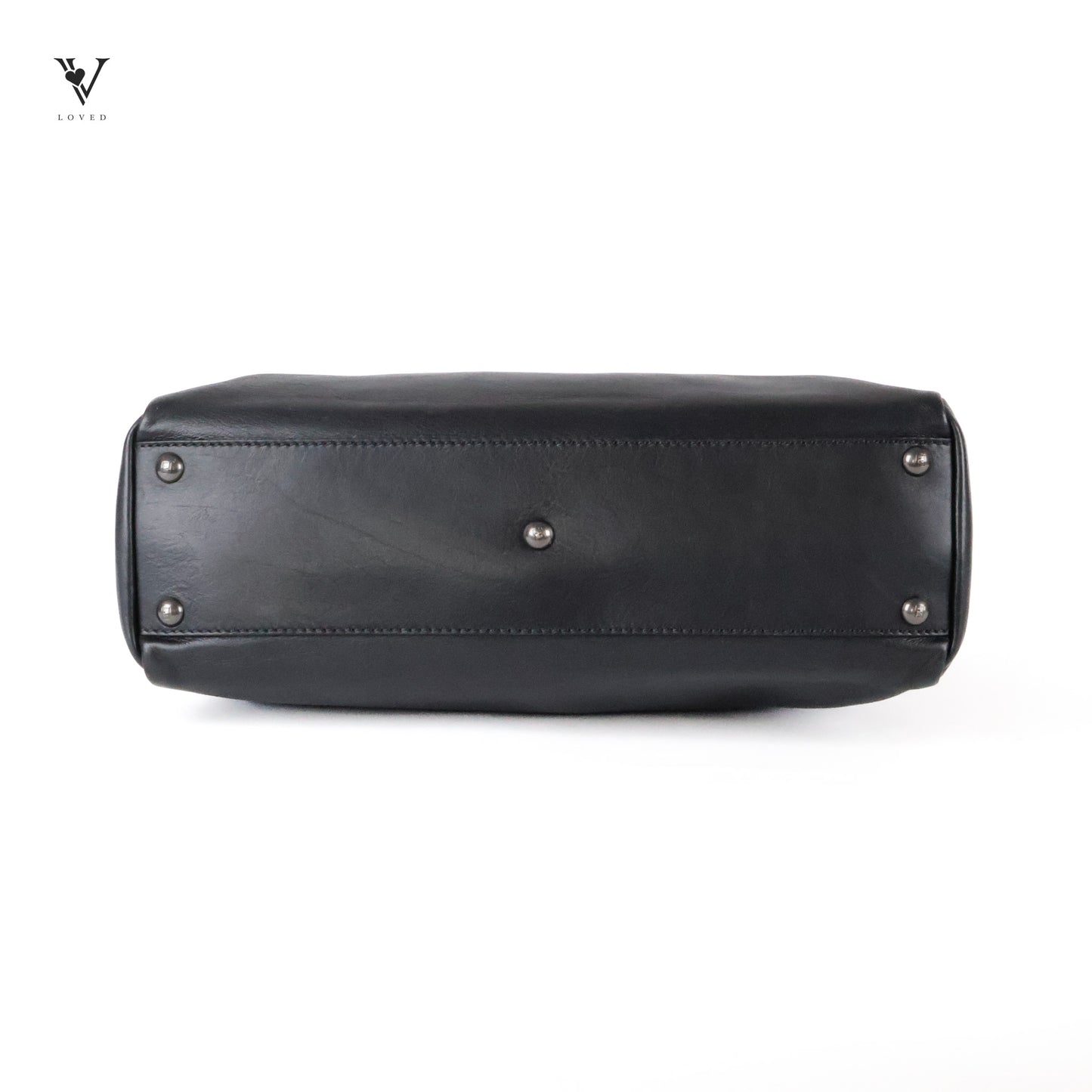 Peekaboo in Black Calfskin Leather