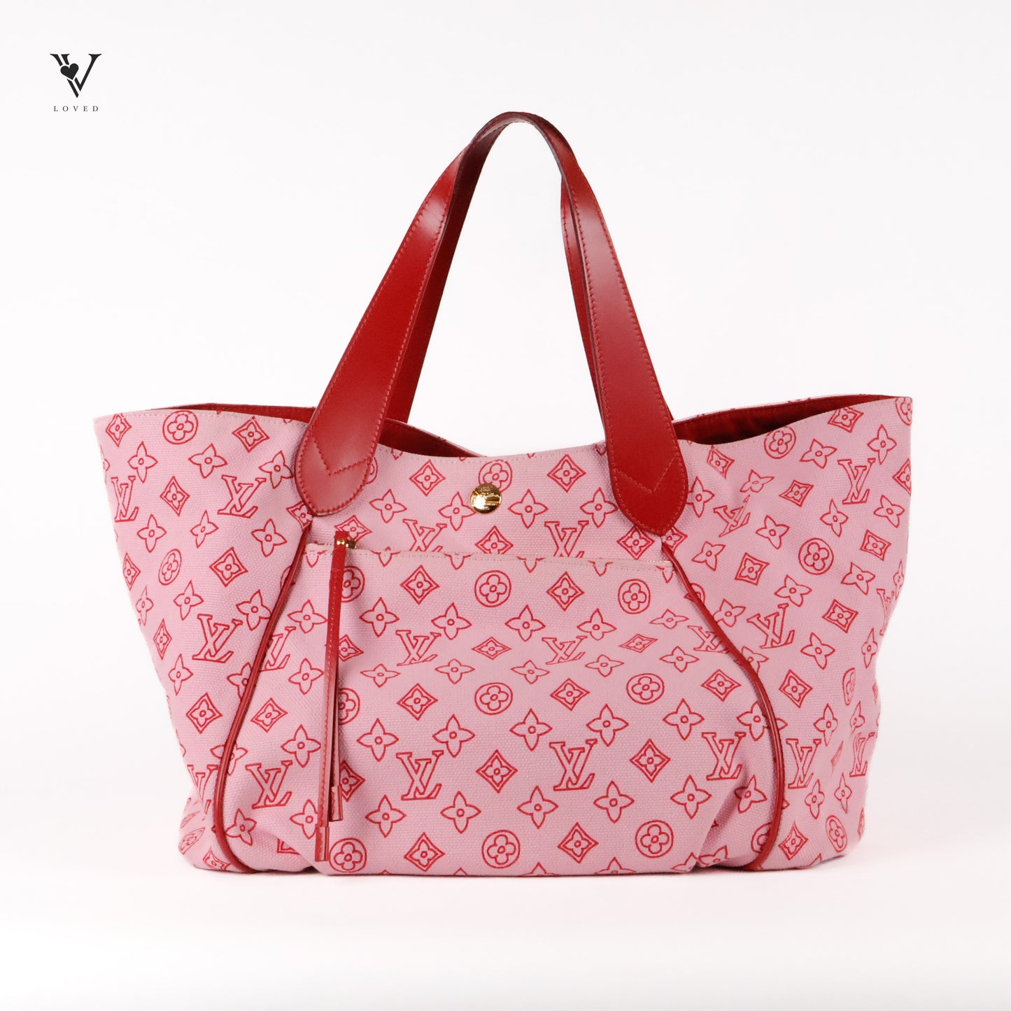Red Canvas Cabas Limited Edition Ipanema GM Bag