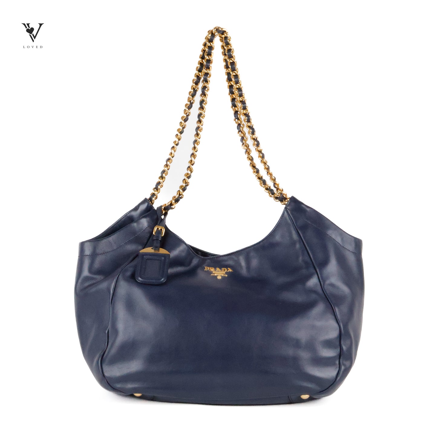 Baltico Calfskin Leather Chain Tote Bag