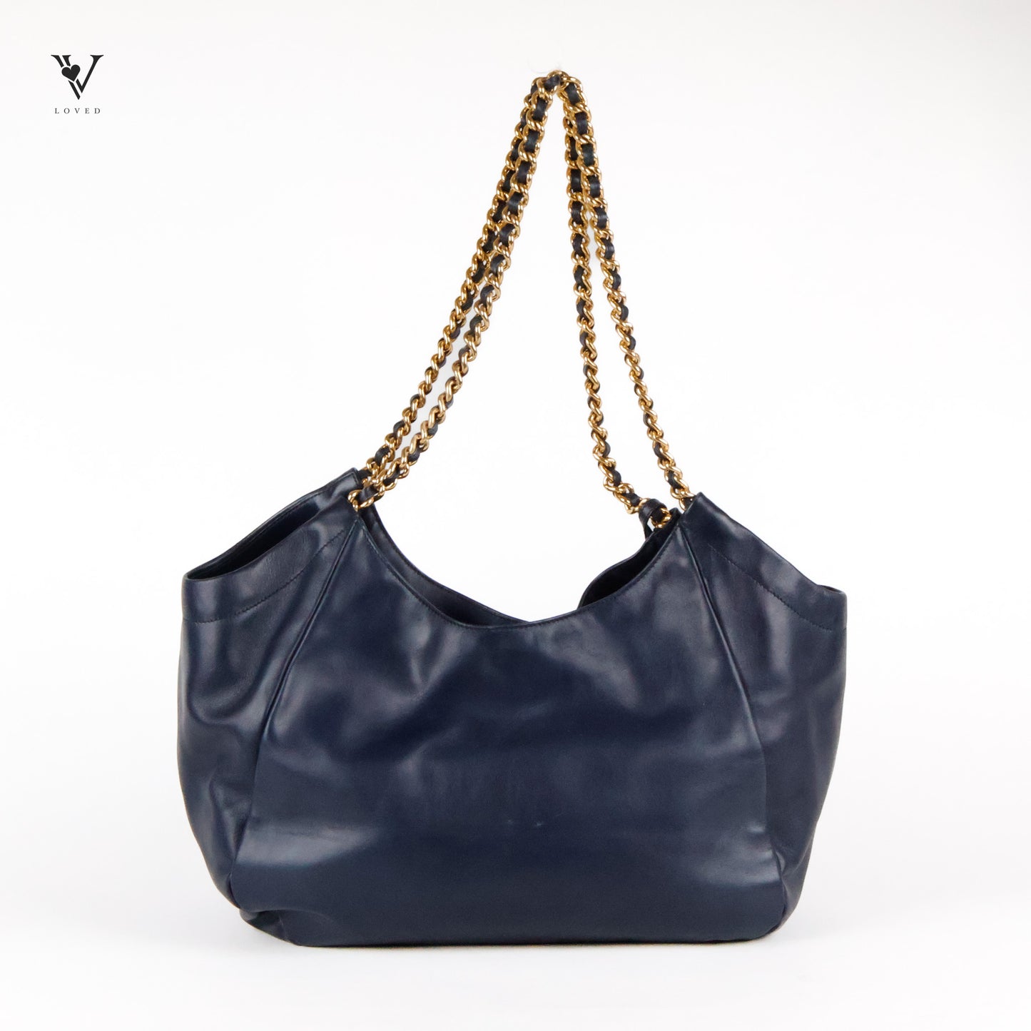 Baltico Calfskin Leather Chain Tote Bag