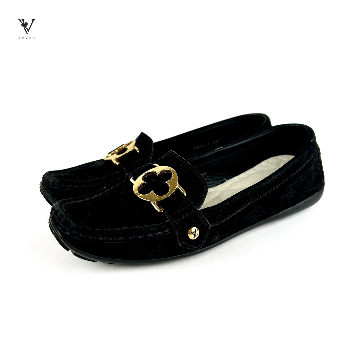 Black Suede Oxford Loafers