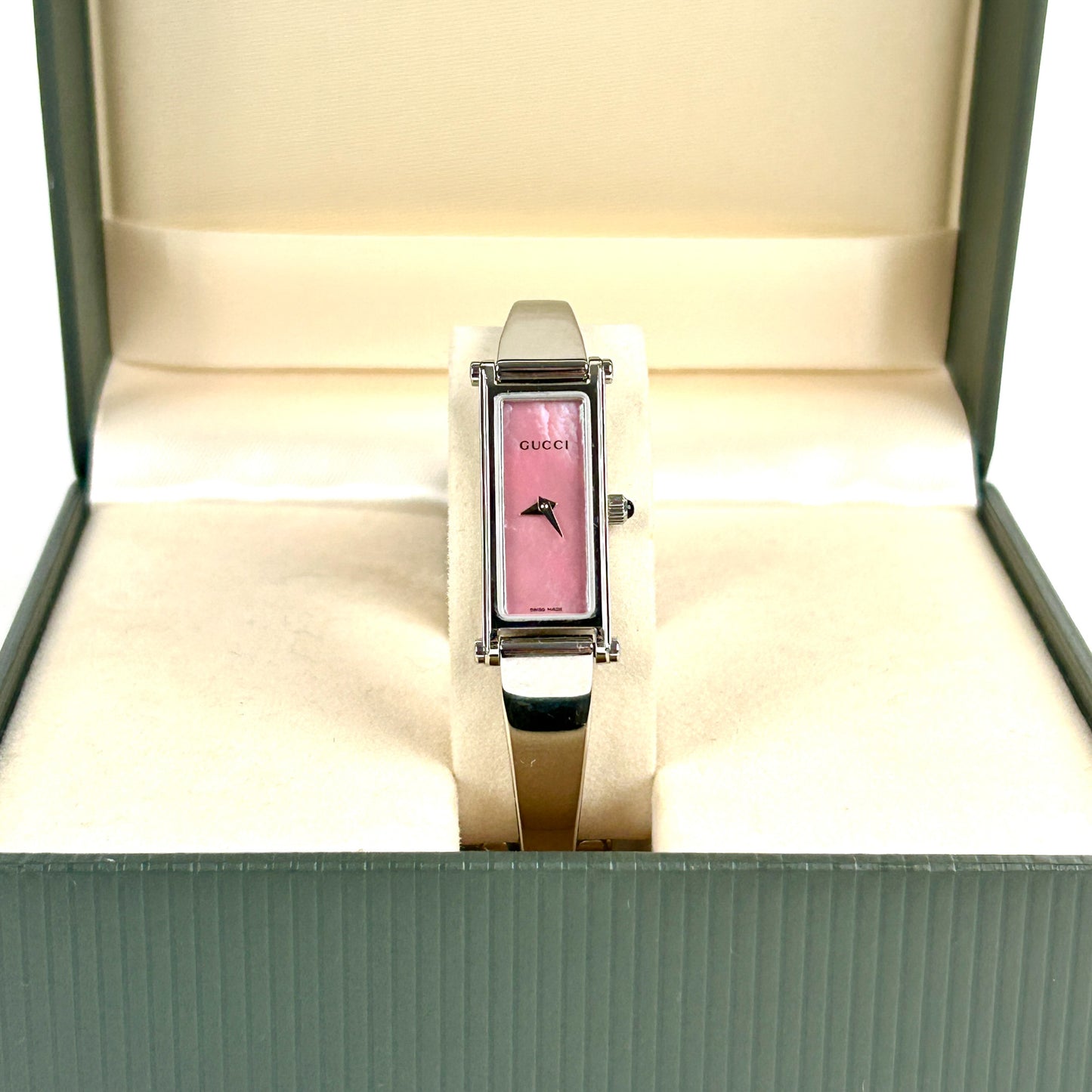 Bangle Watch Pink Shell Dial